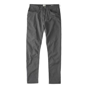 Huckberry Flint & Tinder Mens 365 Pant, Slim Fit, Size 32x30, Charcoal Gray